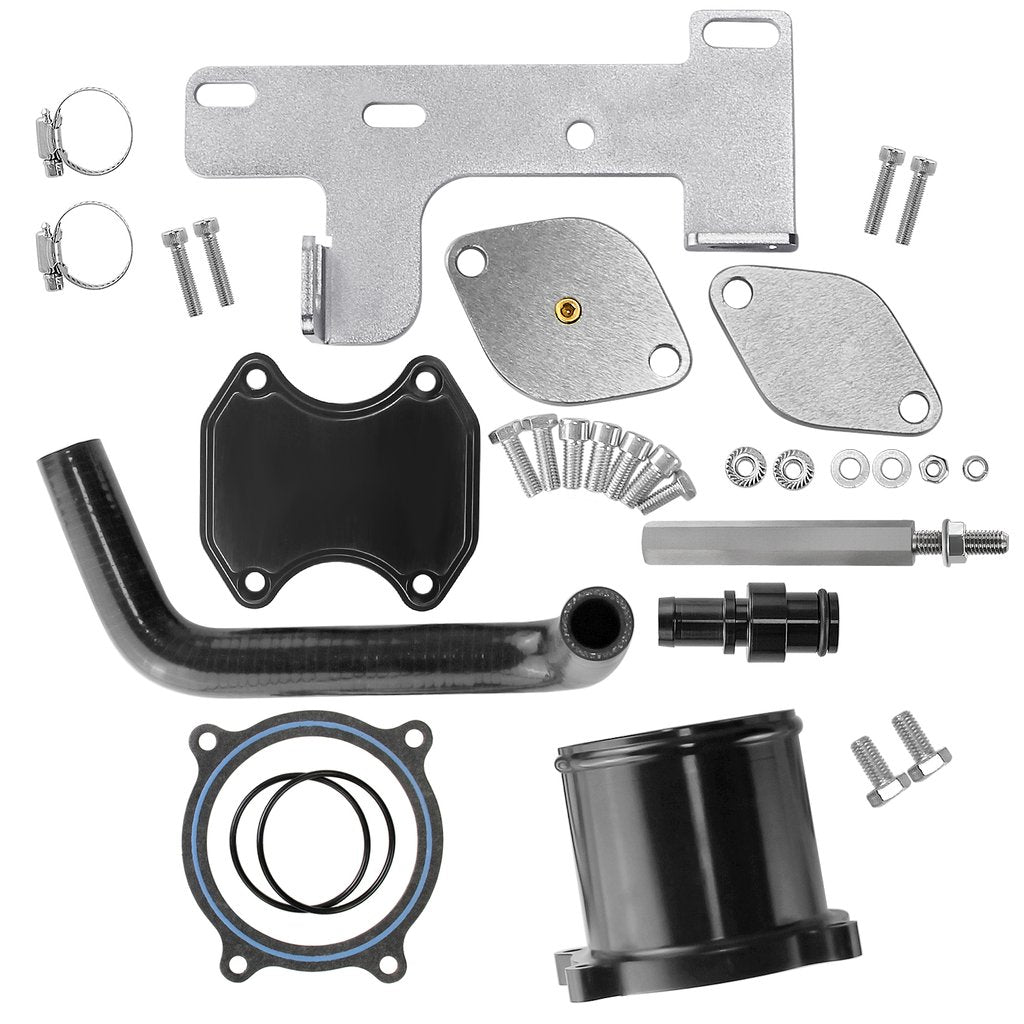 EGR Delete Cooler Throttle Valve Delete Kit 6.7 Cummins for 2010-2014 Dodge RAM 2500 3500 6.7L Cummins Diesel