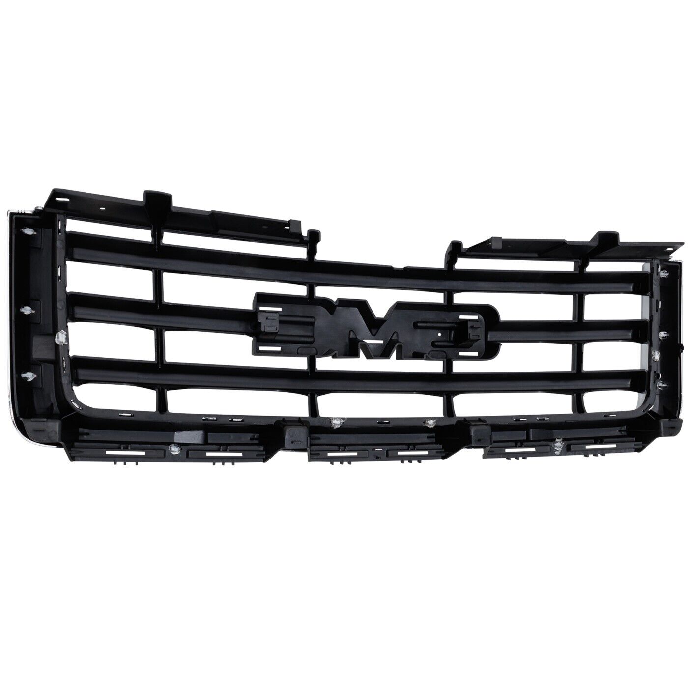 Front Bumper Grille For 2007-2013 GMC Sierra 1500 Chrome Shell With Emblem Provision