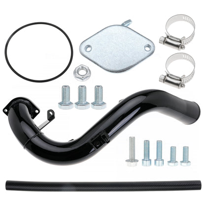 EGR Delete Kit High Flow Intake Elbow Pipe for 6.6L Duramax LBZ Chevy Silverado GMC Sierra 2500 3500 HD 2006 2007