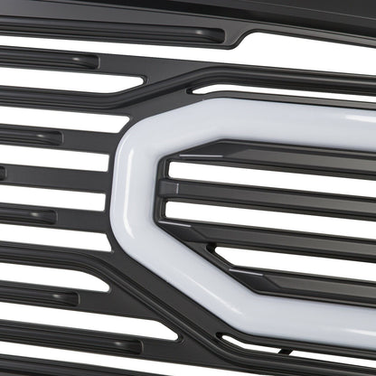 Front Big Horn Black Packaged Grille+Shell & Light for 2009-2012 Dodge Ram 1500