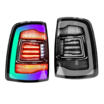 RGB Color Focus Tail Lights Assembly For Dodge RAM 1500 2500 3500 XB Gen 2 V6 V8 2009 - 2018 Taillamp Taillight Rear Brake Lamps