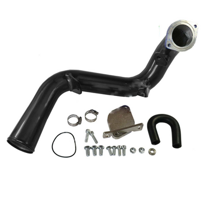 EGR Delete Kit High Flow Intake Elbow Pipe for 2007 - 2010 Chevy Silverado GMC Sierra 2500 3500 HD 6.6L Duramax LMM