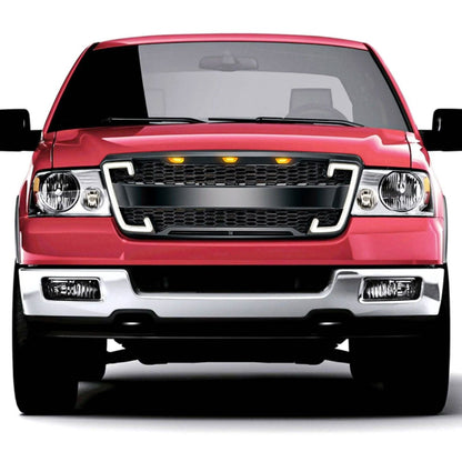 Front Bumper Grille Raptor Style W/DRL&Turn Signal Lights for 2004-2014 Ford F150