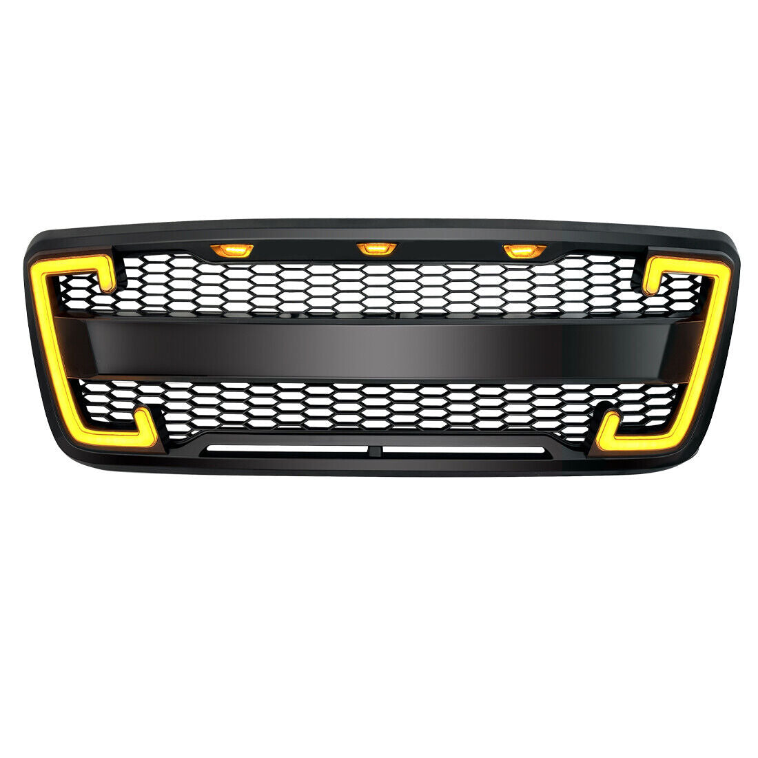 Front Bumper Grille Raptor Style W/DRL&Turn Signal Lights for 2004-2014 Ford F150