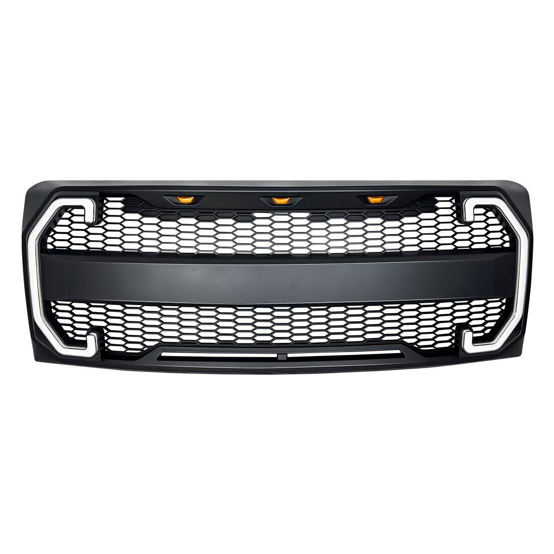 Front Bumper Grille Raptor Style W/DRL&Turn Signal Lights for 2004-2014 Ford F150