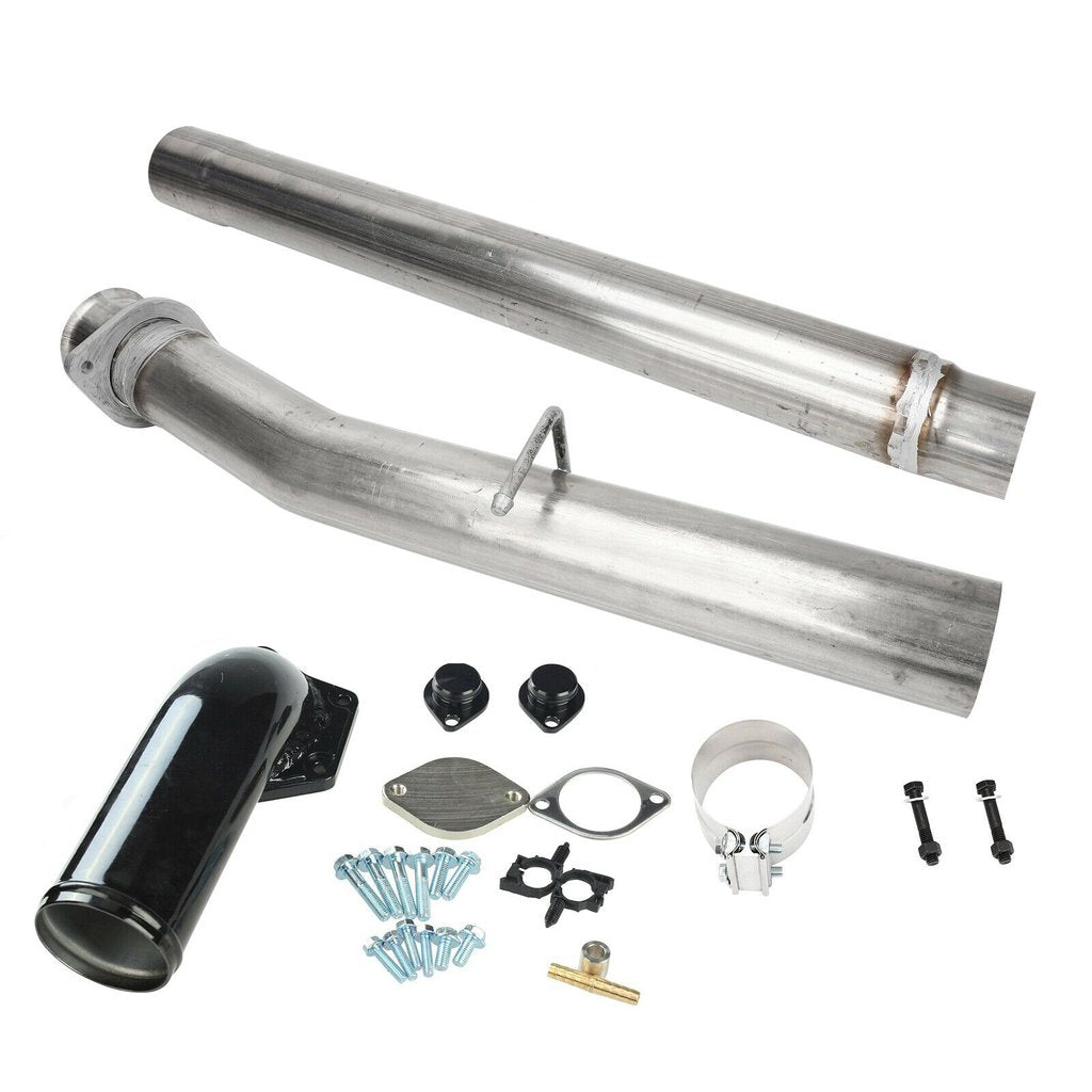 4 Inch Cat DPF Delete Pipe EGR Delete Kit for 6.4L Powerstroke Ford F250 F350 F350 F450 F550 2008 - 2010