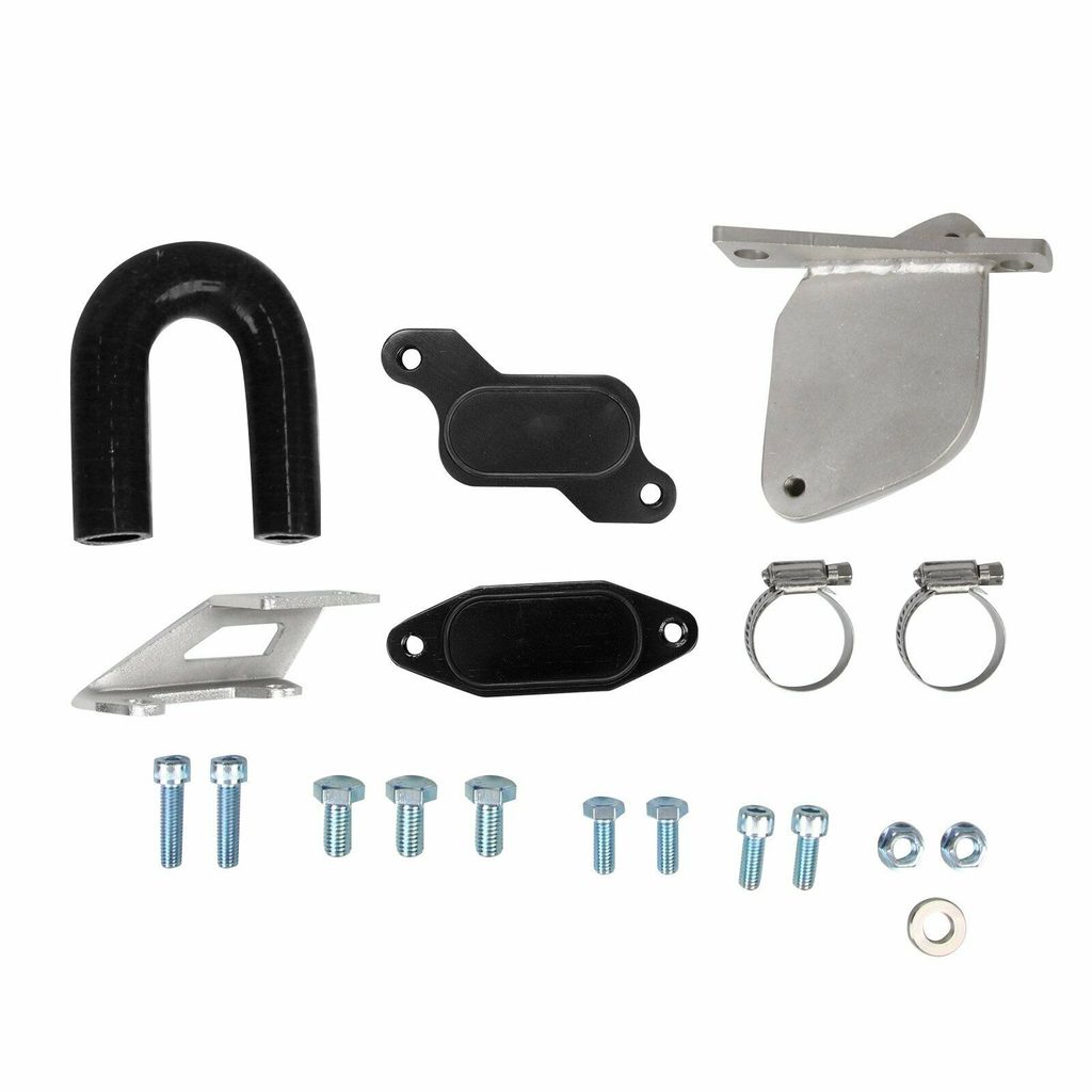 EGR Delete Kit Passenger UpPipe for 6.6L Duramax 2007 - 2010 Chevy Chevrolet Silverado GMC 2500 3500 LMM