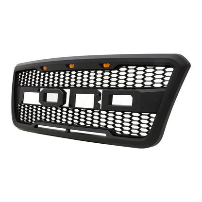 Front Bumper Grill Grille Raptor Matte Black For 2004-2008 Ford F150 F-150